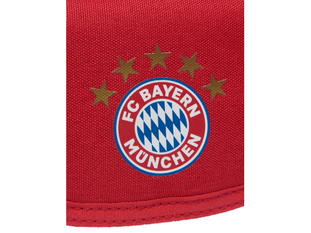 Peněženka se šňůrkou s logem 5 hvězdiček FC Bayern München, červená