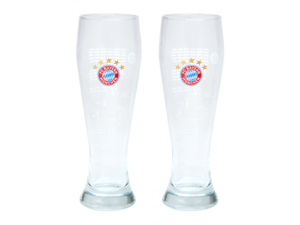 Pahare de bere 0,5l, FC Bayern München - 2 buc