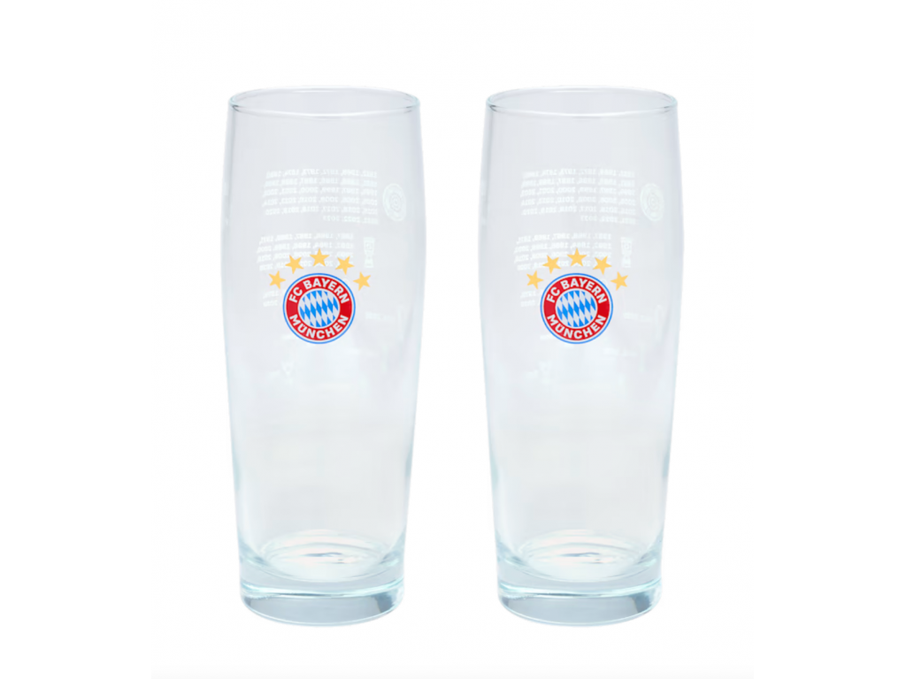 Poháre na pivo0,5l, FC Bayern München - 2ks