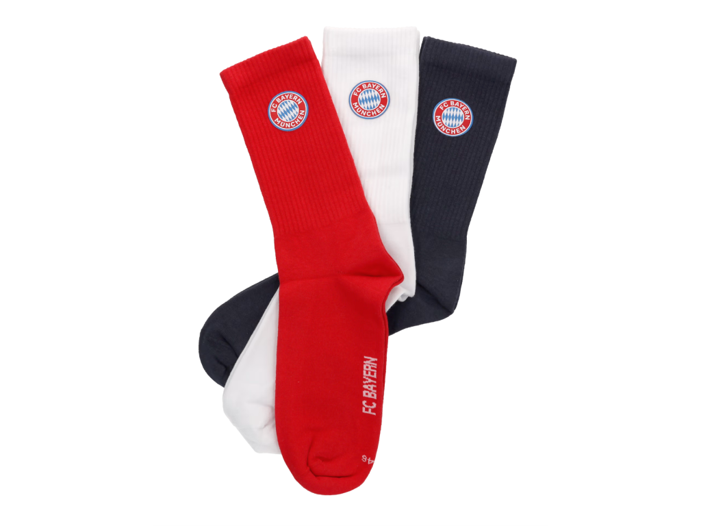 șosete - 3 perechi FC Bayern München Unisex Crew