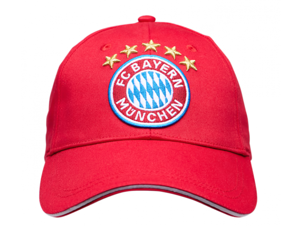 Kšiltovka s logem FC Bayern München, červená