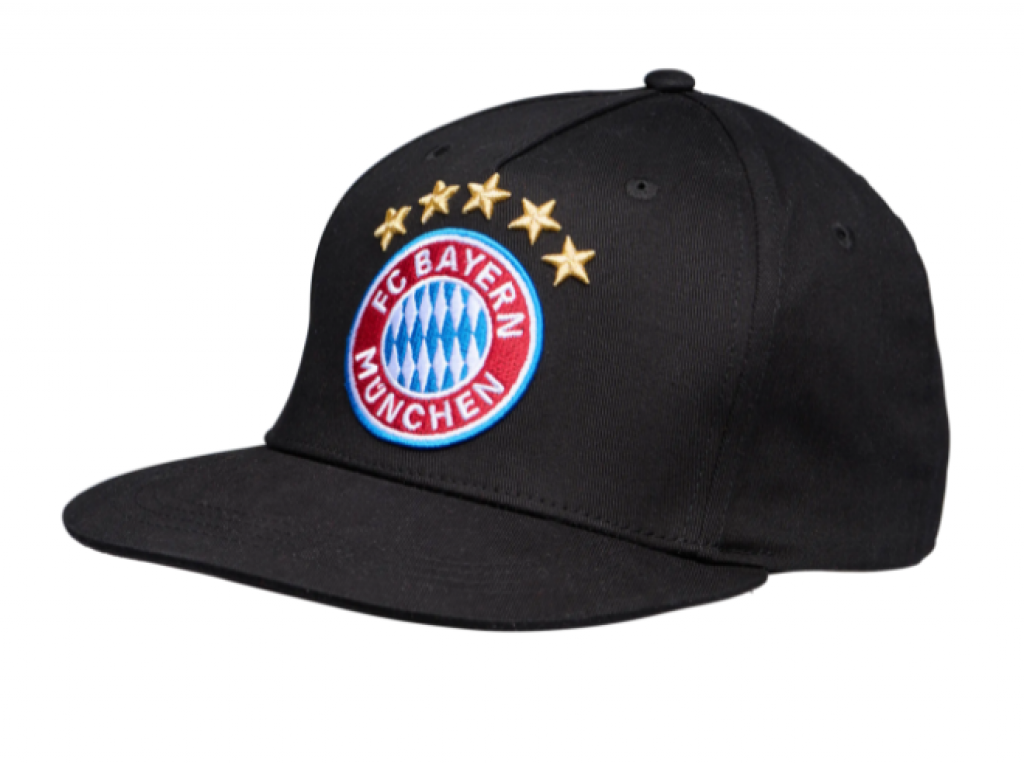 Snapback šiltovka s logom 5 hviezdičiek FC Bayern München, čierna