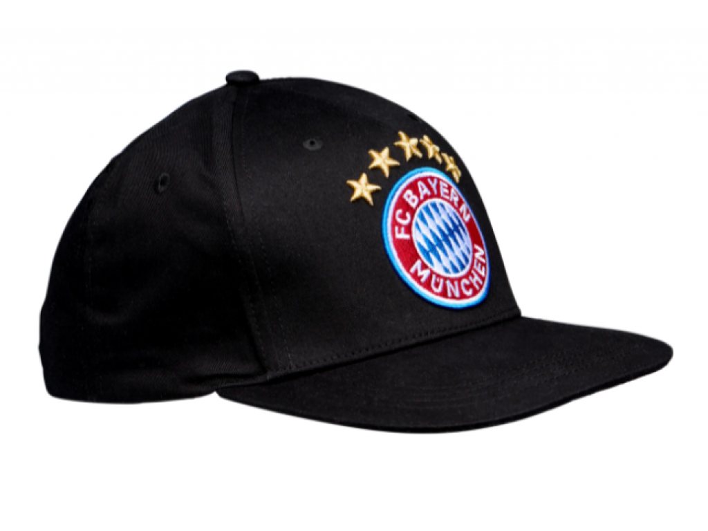 Șapcă snapback cu sigla 5 stele FC Bayern München, neagră