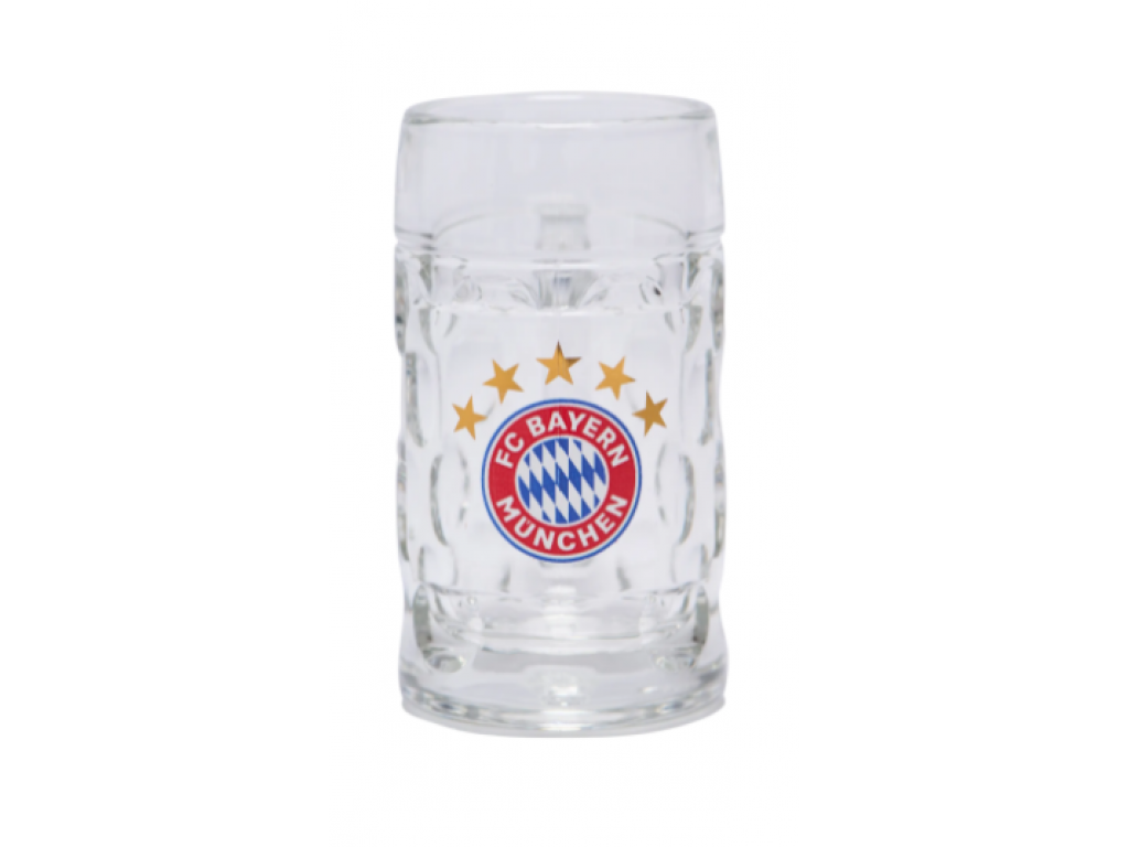 panák FC Bayern München - Logo s pěti hvězdičkami