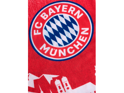 Eșarfă multifuncțională pentru copii FC Bayern München, albastru/roșu