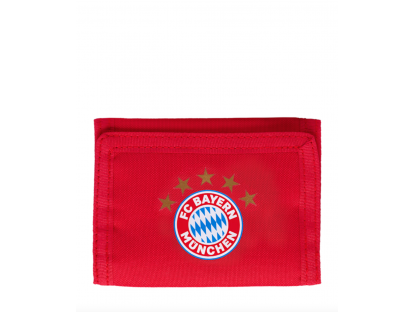 Detská peňaženka logo s piatimi hviezdičkami FC Bayern München, červená