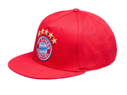 Șapcă Snapback pentru copii cu sigla FC Bayern München de 5 stele, roșie