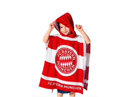 Poncho pentru copii, prosop FC Bayern München, ro?u