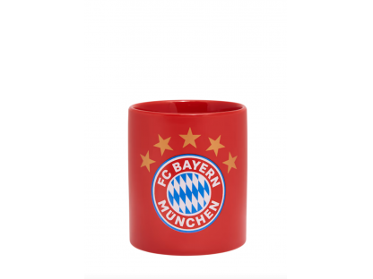 Hrnek s logem 5 hvězdiček, FC Bayern München, 0,3 l, červený