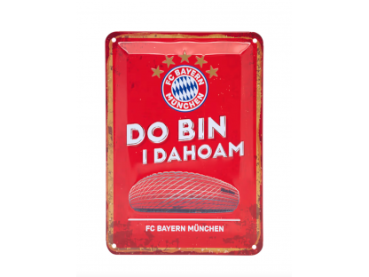 Set de tablă metalică de 2 Red FC Bayern München 2