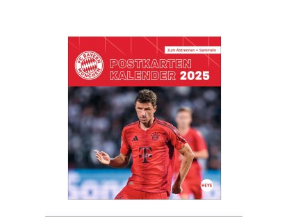 nástěnný kalendář 2025 Postkalendar FC Bayern München