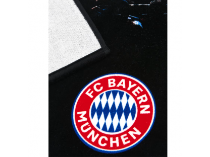Prosop de plajă Arena FC Bayern München, negru 90 x 180 cm