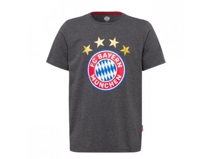 Pánske tričko Logo FC Bayern München, antracit