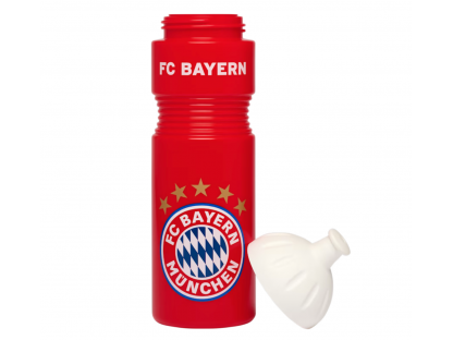 Sticla de plasticic cu sigla FC Bayern München, rosie, 0,75 l 2