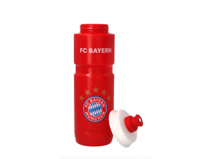 Plastová láhev na pití s logem FC Bayern München, červená, 0,75l 2
