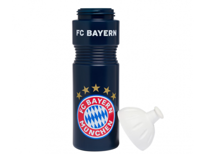 Sticla de plasticic cu logo FC Bayern München,albastru, 0,75l 2