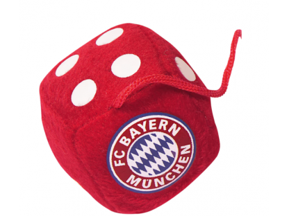 Plyšové kostky do auta FC Bayern München, červená 2