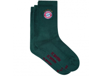 ponožky - 3 páry FC Bayern München, tmavě zelená