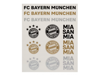 Sada detských nálepiek 2 strany FC Bayern München