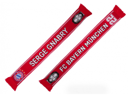Šál SERGE GNABRY FC Bayern München, červený