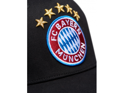 Șapcă snapback cu sigla 5 stele FC Bayern München, neagră