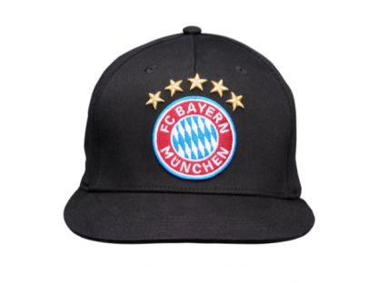 Șapcă snapback cu sigla 5 stele FC Bayern München, neagră