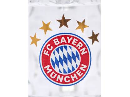 panák FC Bayern München - Logo s pěti hvězdičkami