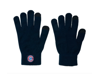 Mănuși tricotate unisex FC Bayern München, albastru închis