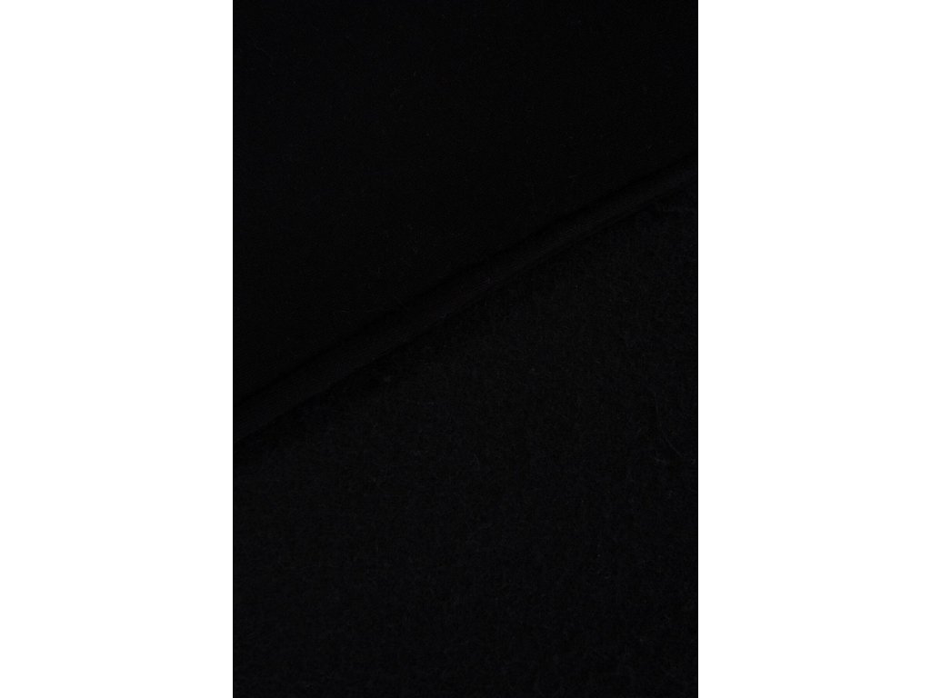 Asymetrická mikina s krátkým zipem Sharyn černá