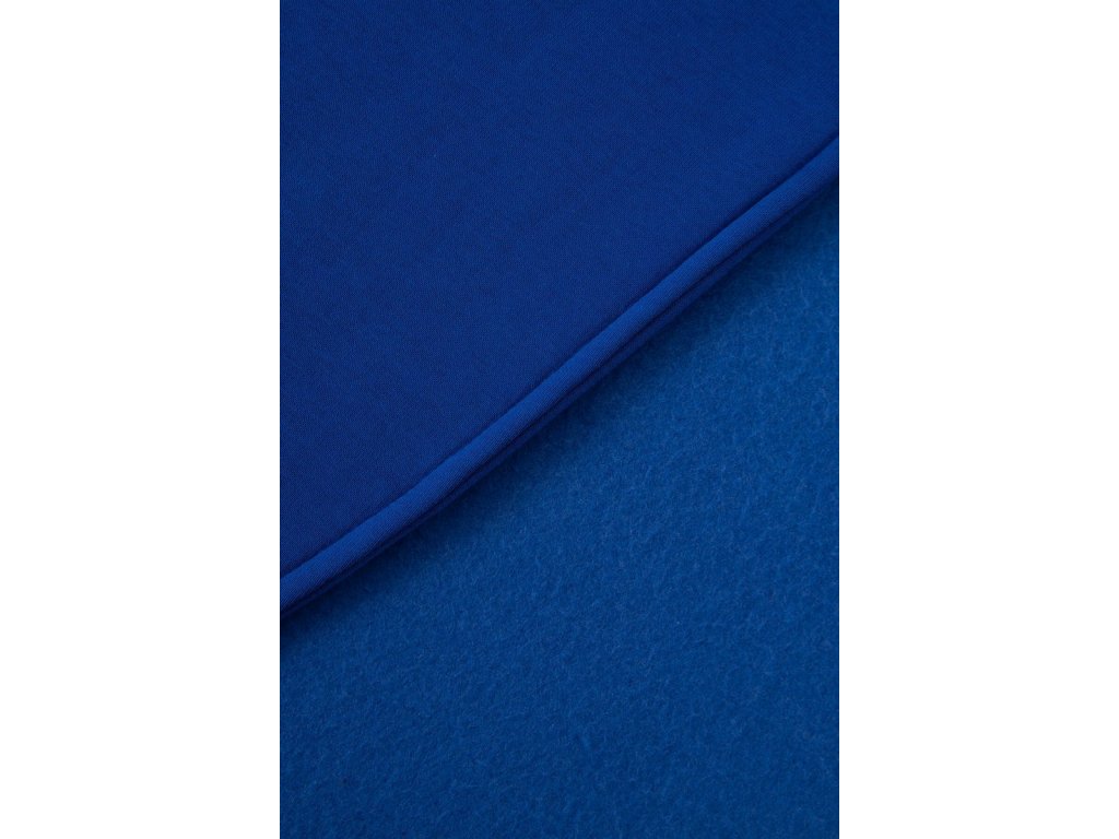 Asymetrická mikina s krátkým zipem Sharyn modrá