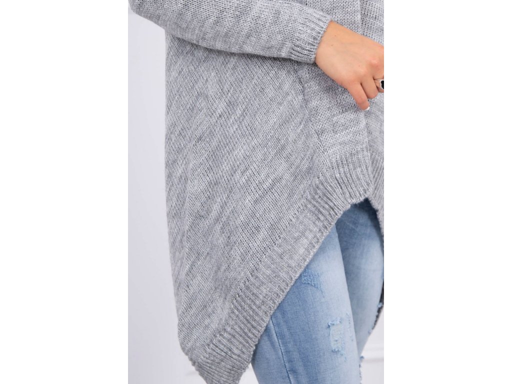 Asymetrický svetr Orianne šedý