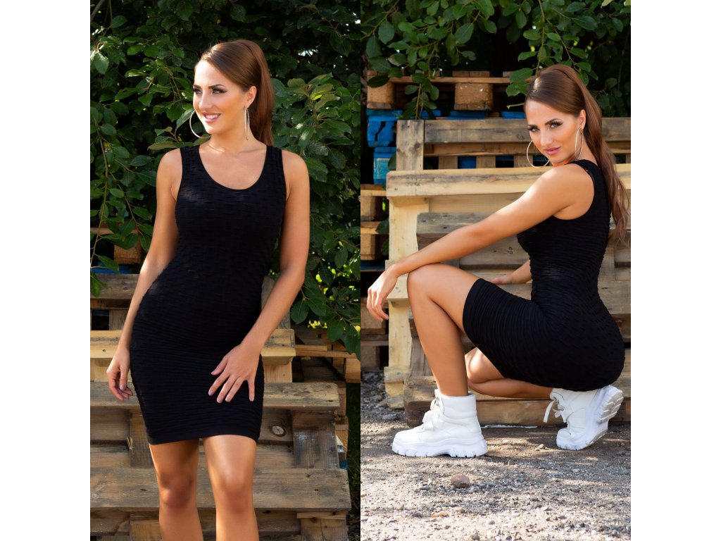 Bodycon mini šaty Kiera černé