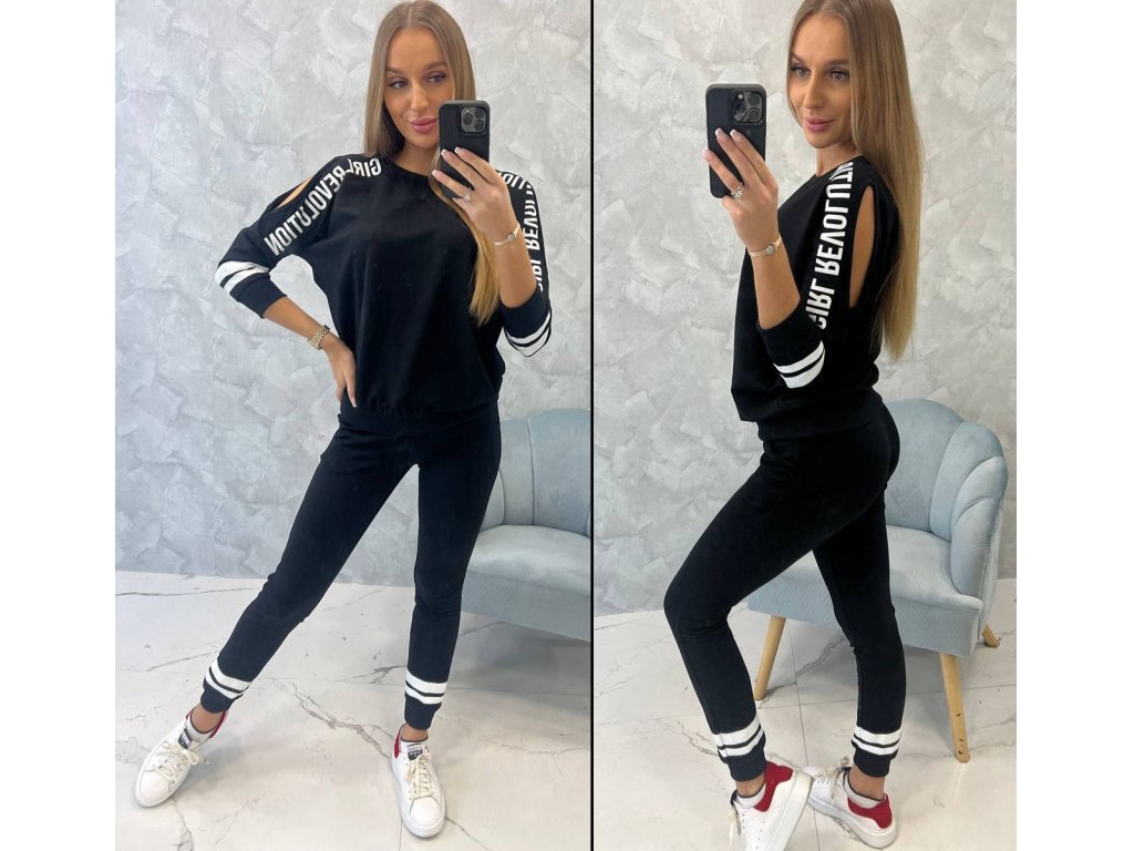 Dámská tepláková souprava Debra černá
