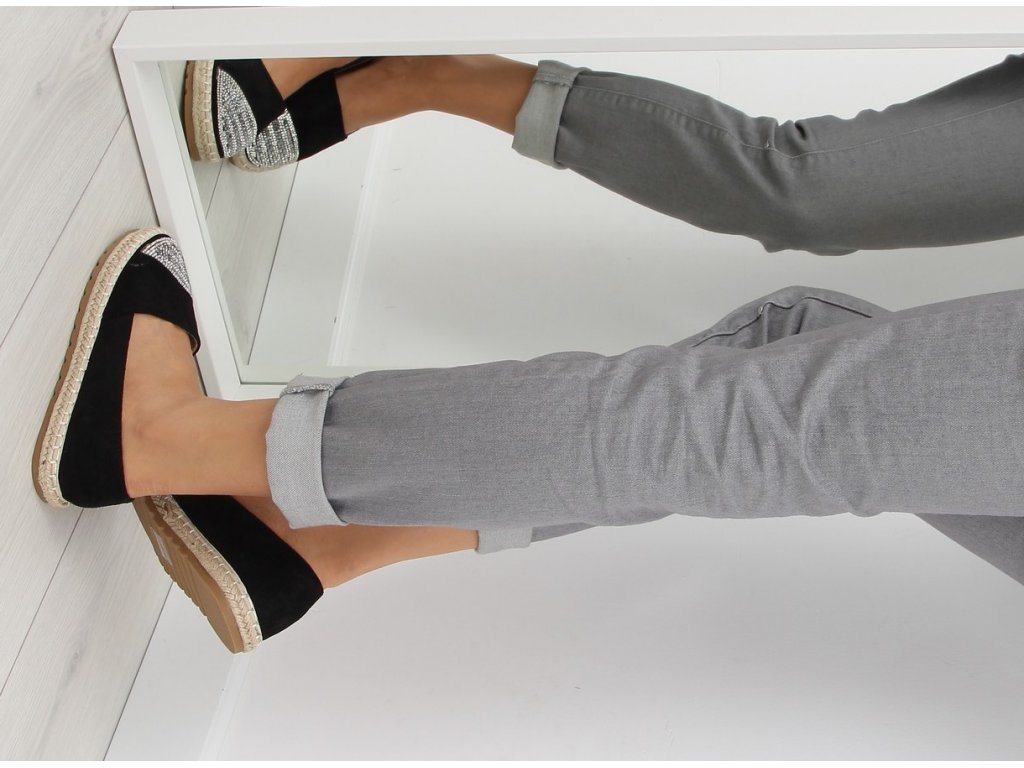 Dámské espadrilky s kamínky Maeva černé