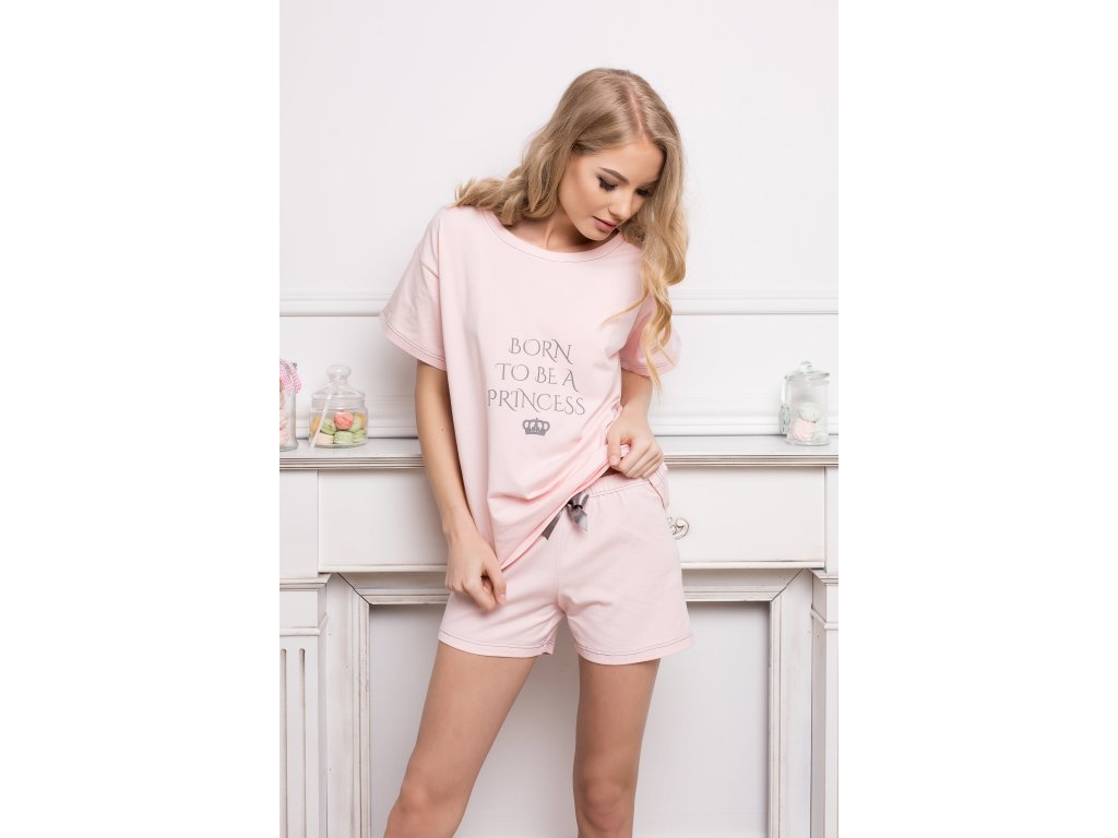 Dámské krátké pyžamo Sherrie růžové