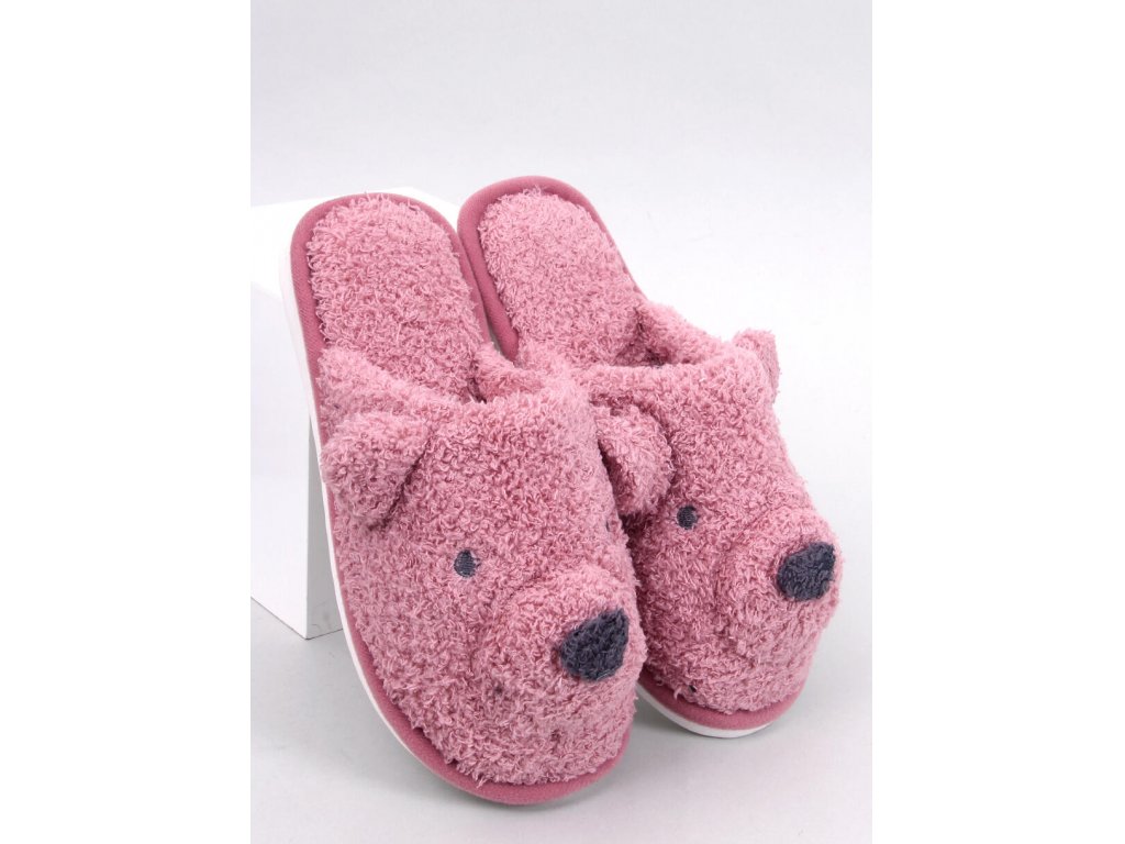 Dámské papuče s medvídkem Millicent růžové