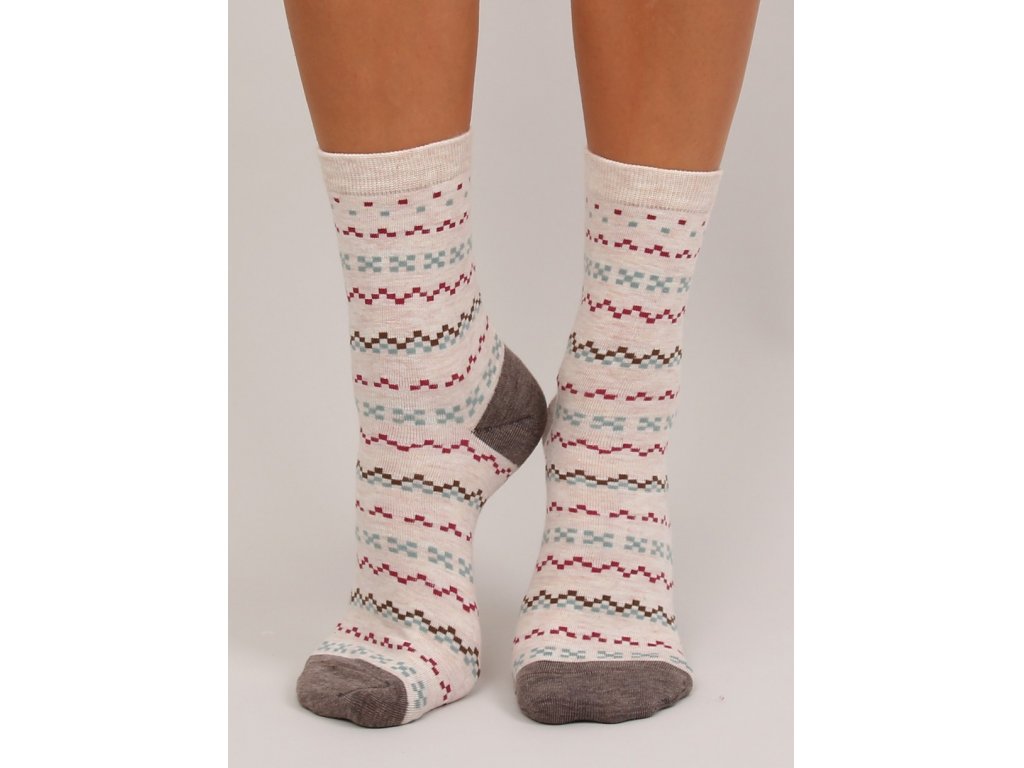 Dámské ponožky Liddy 2 páry béžové/tyrkysové