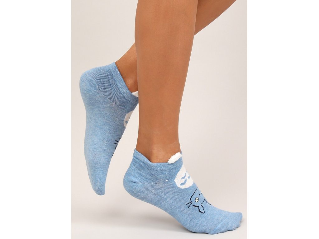 Dámské ponožky s oušky Adisson modré