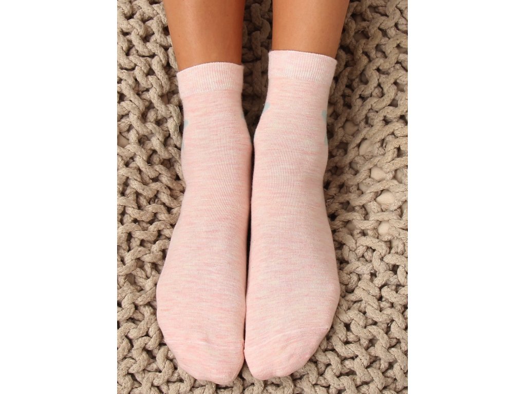 Dámské ponožky se zajícem Lorainne růžové