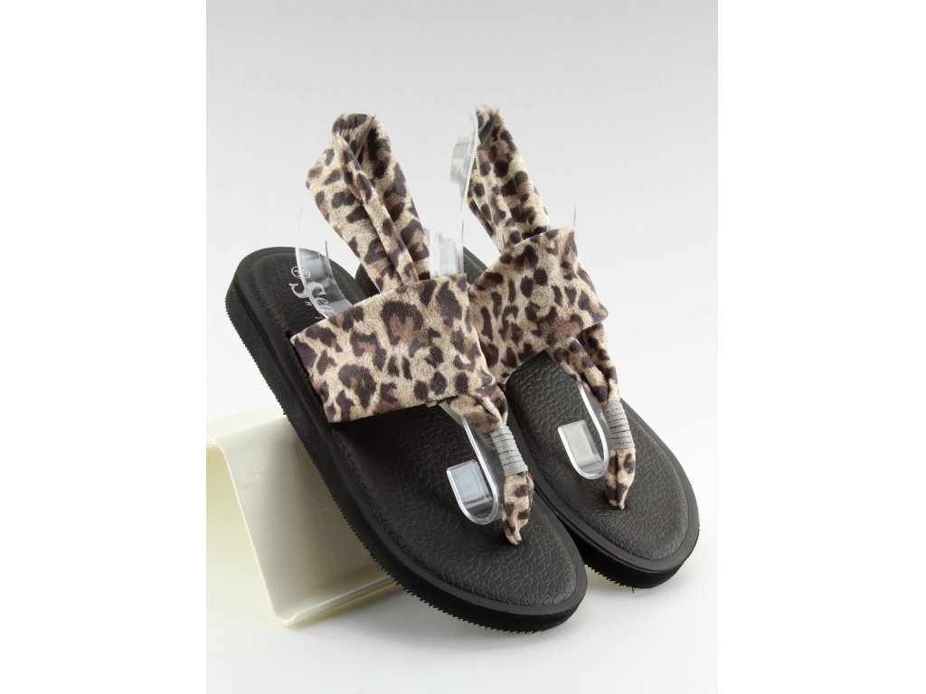 Dámské sandály japonky Caileigh leopardí