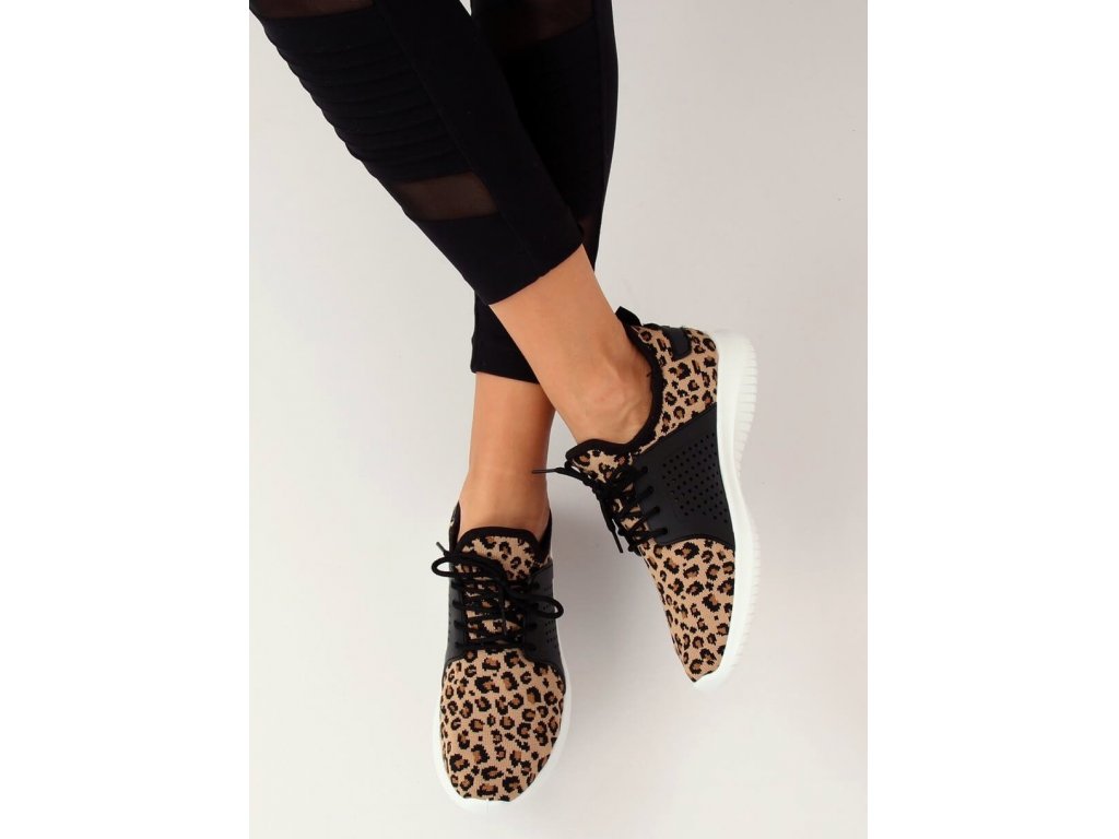 Dámské sportovní boty Dena leopardí