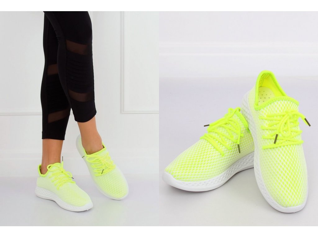 Dámské sportovní boty Deziree neonově žlutozelené