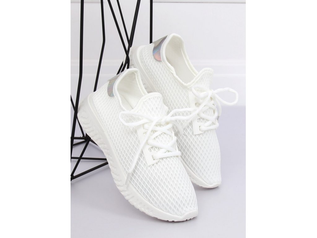 Dámské sportovní boty s hologramem Delicia bílé