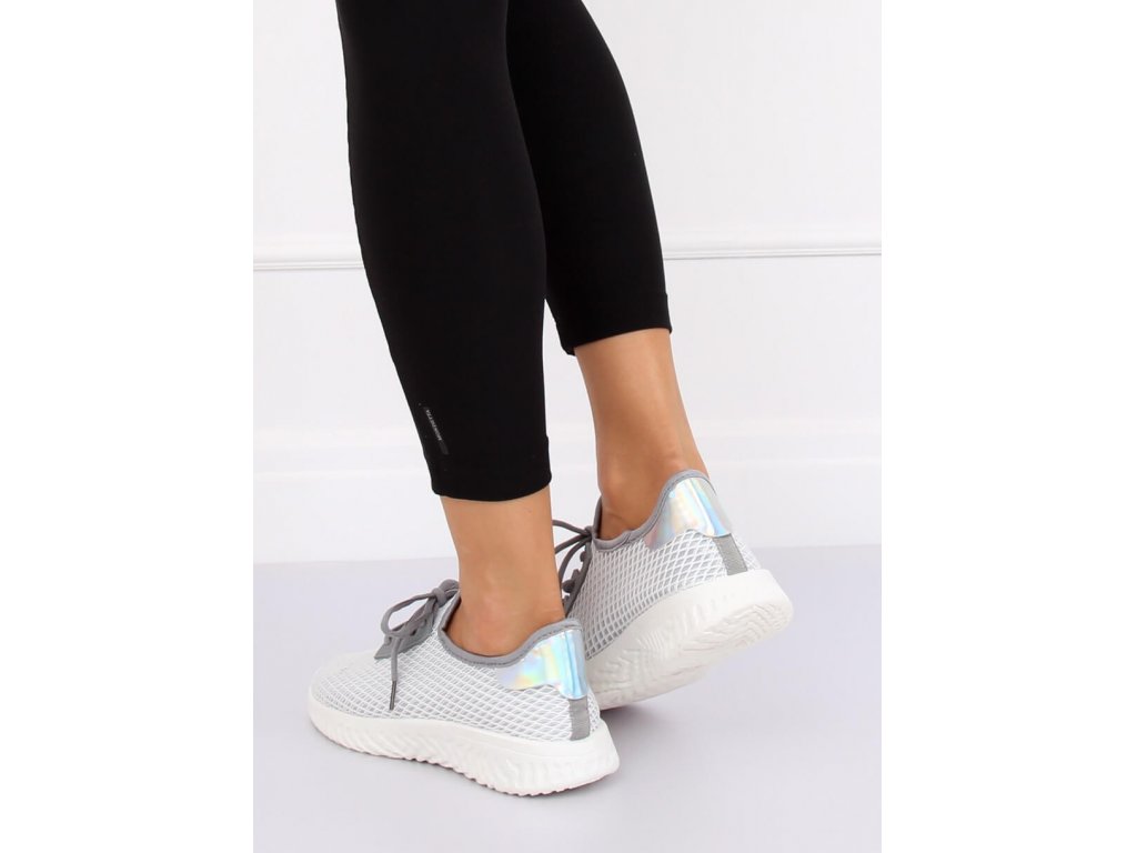 Dámské sportovní boty s hologramem Delicia šedé