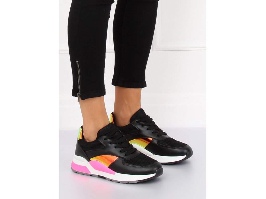 Dámské sportovní boty s hologramem Rika černé