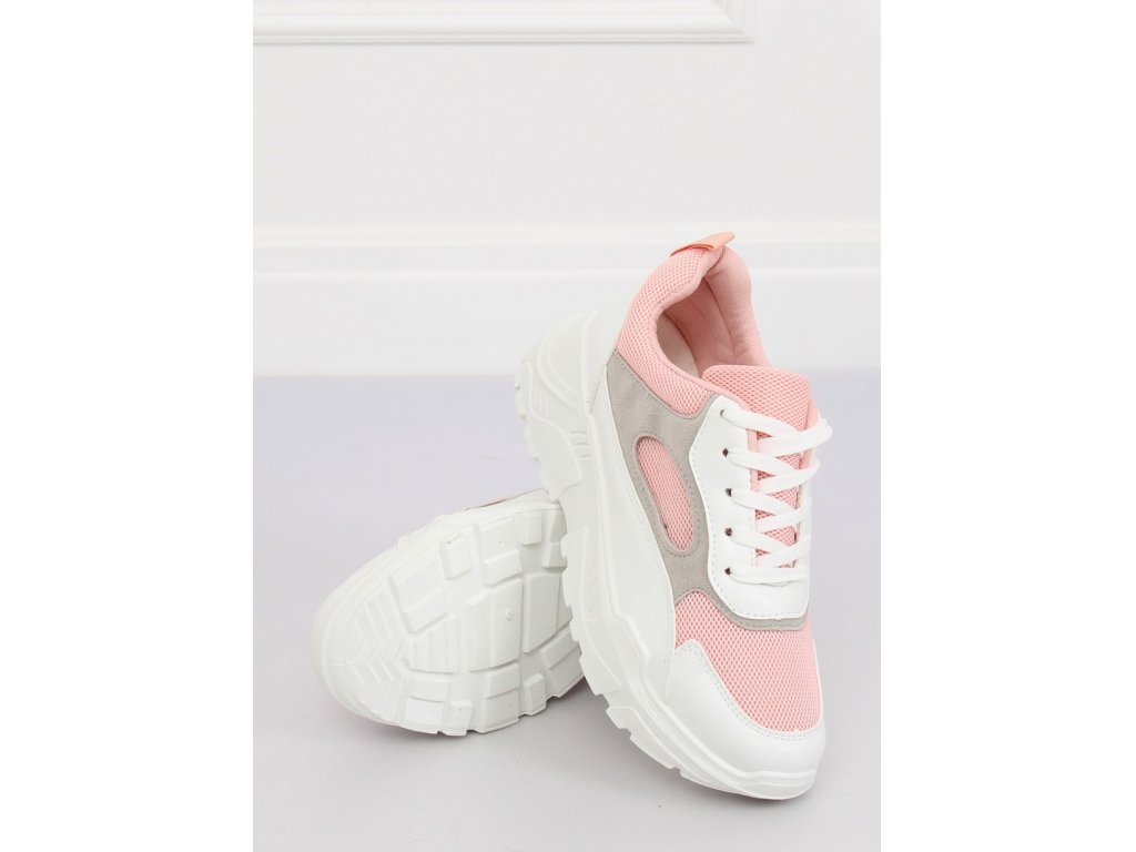 Dámské sportovní boty s robustní podrážkou Beatrix bílé/růžové
