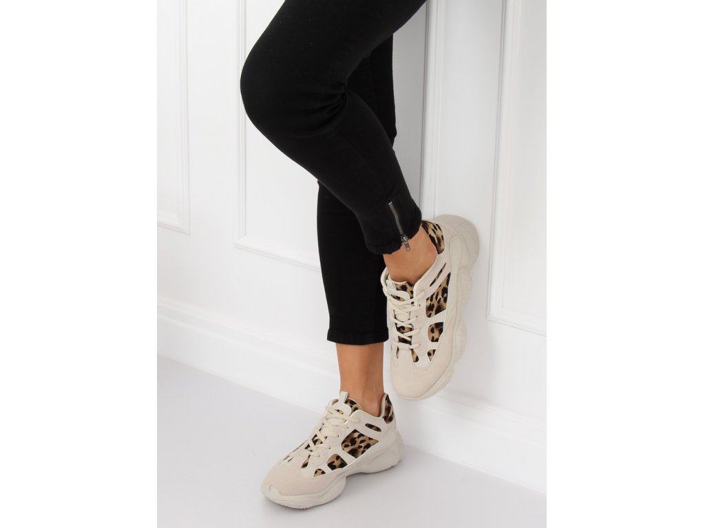 Dámské sportovní leopardí boty Kierra béžové