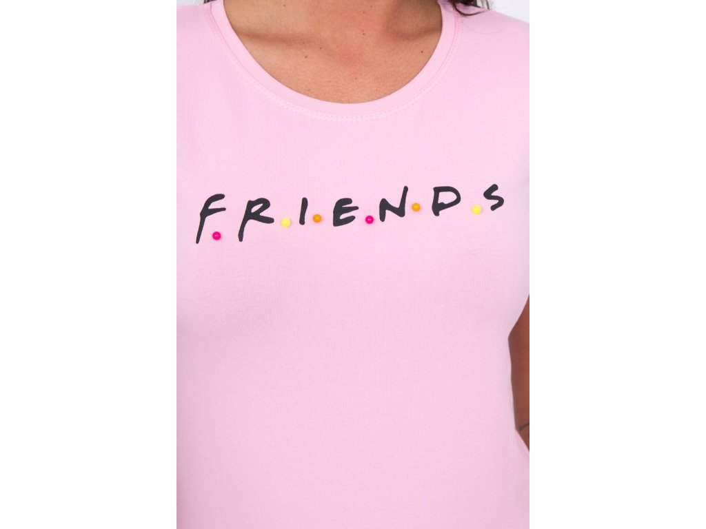 Dámské tričko FRIENDS Joni pudrově růžové