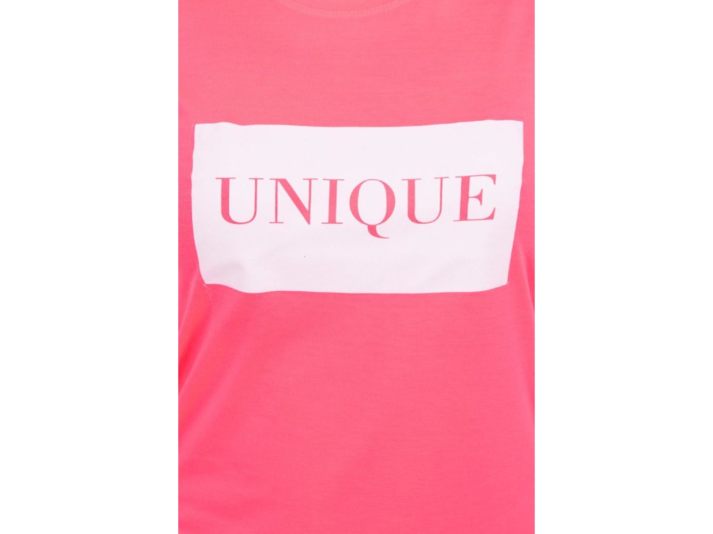 Dámské tričko UNIQUE Ferne neonově růžové