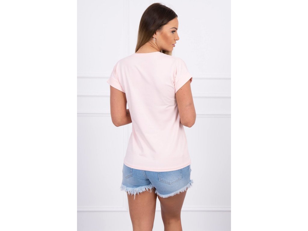 Dámské tričko UNIQUE Ferne pudrově růžové